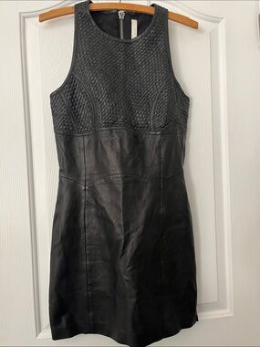 Walter Baker Leather Sleeveless Dress